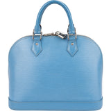 Louis Vuitton Light Blue Epi Leather Alma PM Handbag