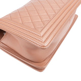 Chanel Quilted Lambskin Medium Boy Single Flap Crossbody Bag