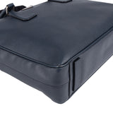 Prada Bleu Saffiano Leather Business Handbag Crossbody Bag