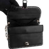 Valentino Garavani Rockstud Multi Pocket Double Flap Turnlock Crossbody Bag