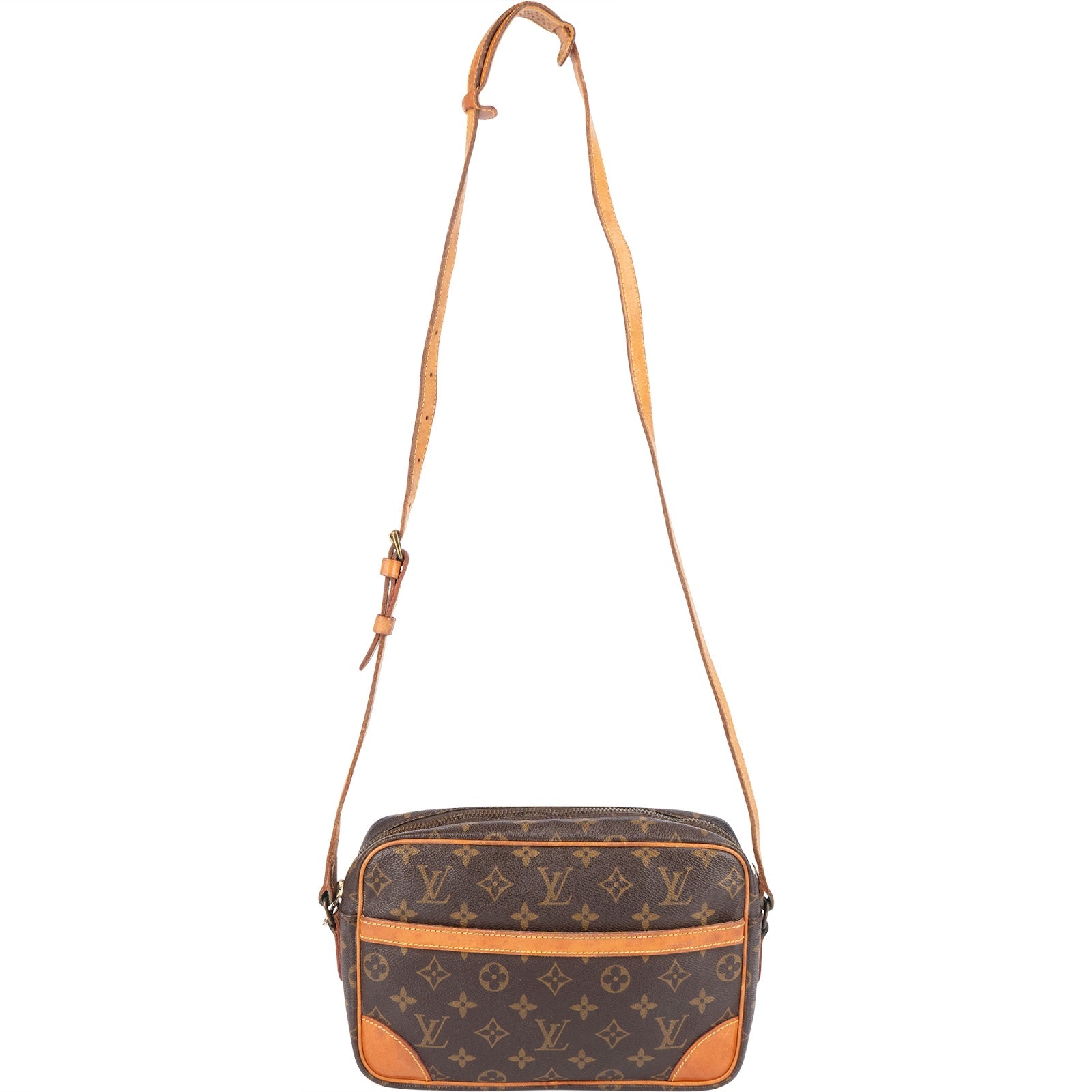 Louis Vuitton Monogram Canvas Trocadero 27 Crossbody Bag xx neu vernähen Irem - vintageandkickz