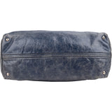 Miu Miu Bluelette Vitello Shine Leather Tote Handbag