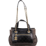 Chanel Stitching Denim CC Shoulder Handbag