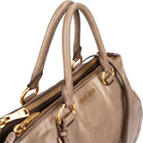 Miu Miu Vitello Lux Leather Bowler Handbag