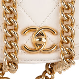 Chanel Quilted Calfskin Small Underline Single Flap Crossbody Bag