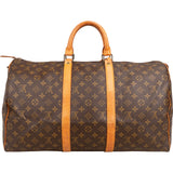 Louis Vuitton Monogram Canvas Keepall 50 Travel Bag