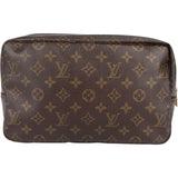 Louis Vuitton Monogram Canvas Trousse de Toilette 28 Clutch - vintageandkickz
