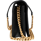 Chanel Quilted Caviar Leather Boy Wallet On Chain Crossbody Bag