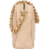 Chanel Quilted Lambskin Tassel Camera Crossbody Bag
