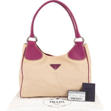 Prada Leather Semitracolla Triangle Shoulder Bag