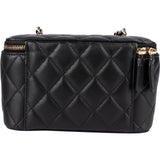Chanel Quilted Lambskin Vanity Adjustable Crossbody Bag