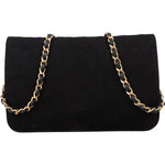 [🔄️B14 / F17] Chanel Quilted Cotton Medium Single Flap Crossbody Bag - vintageandkickz