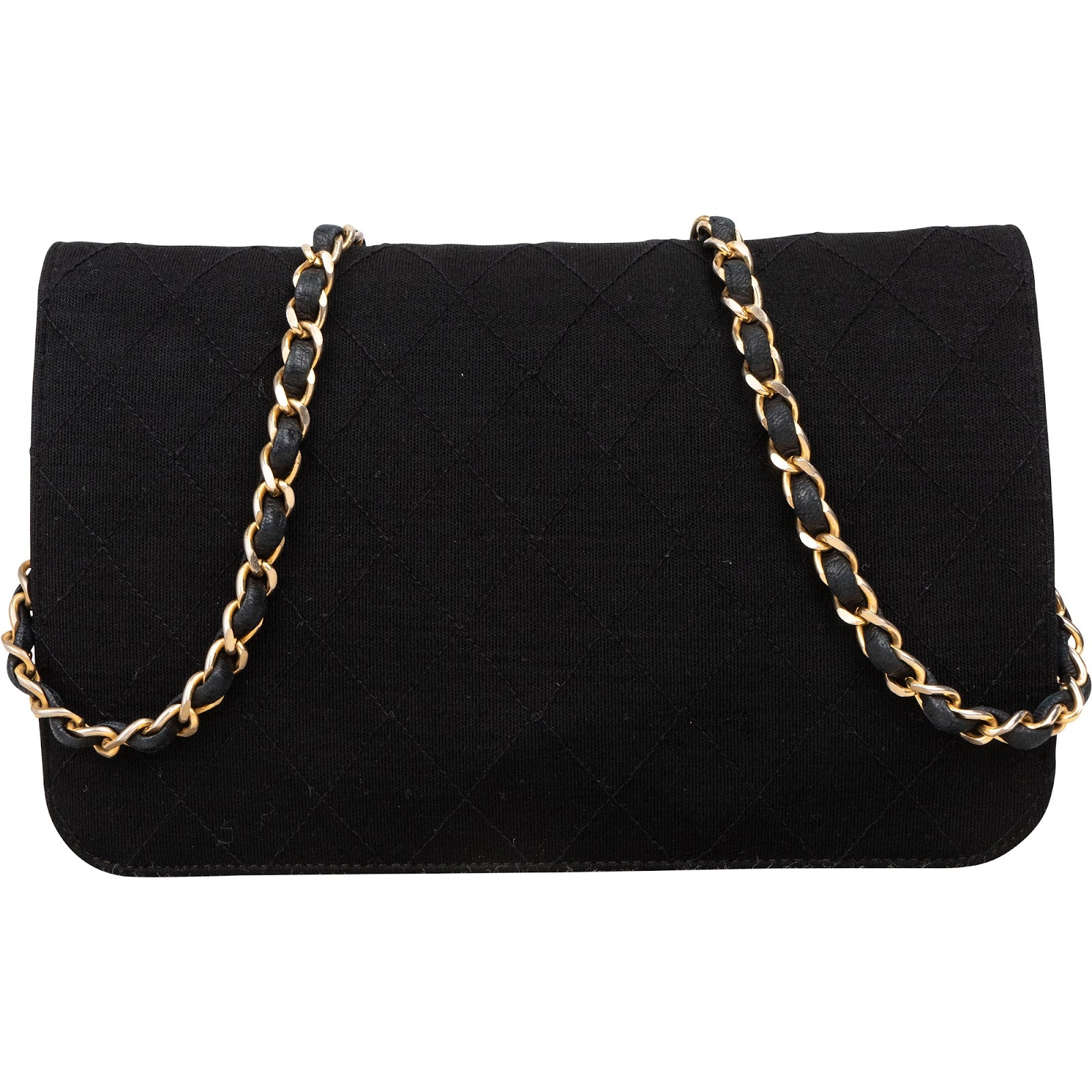 [🔄️B14 / F17] Chanel Quilted Cotton Medium Single Flap Crossbody Bag - vintageandkickz