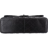 Chanel Quilted Lambskin Palladium Jumbo Double Flap Crossbody Bag
