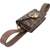 Fendi Monogram FF Embossed Leather "F is" Belt Crossbody Bag