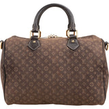 Louis Vuitton Monogram Mini Lin Idylle Fusain Speedy 30 Bandoulière Handbag