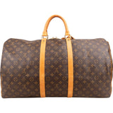 Louis Vuitton Monogram Canvas Keepall 55 Travel Bag