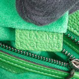 Céline Green Grained Calfskin Luggage Handbag