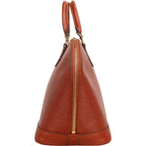 Louis Vuitton Cognac Epi Leather Alma PM Handbag