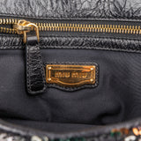 Miu Miu Bicolor Sequin Flap Hobo Shoulder Bag