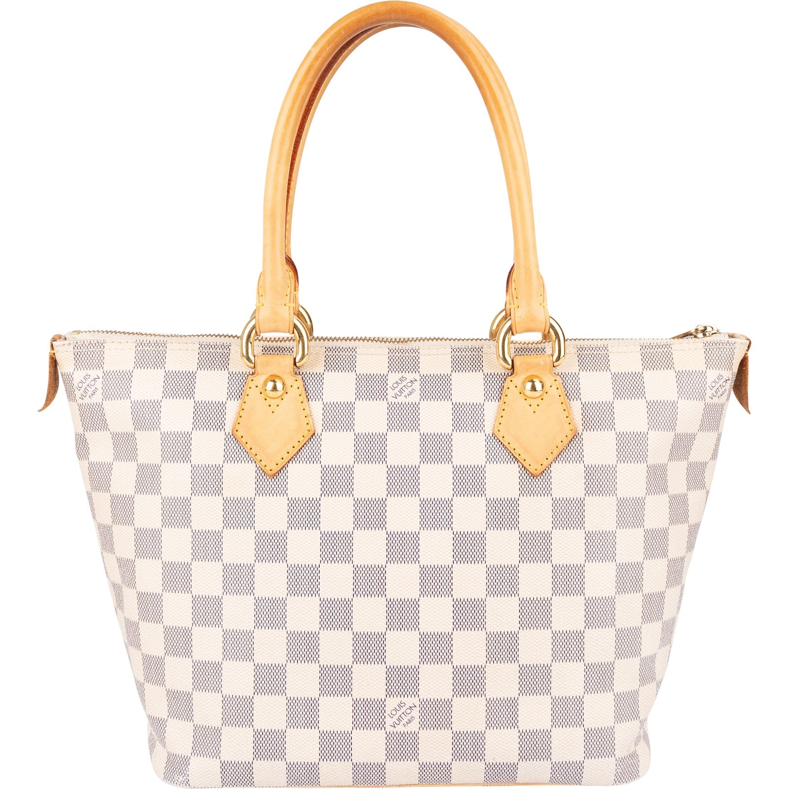 [🔄️B23 / F61] Louis Vuitton Monogram Damier Azur Canvas Saleya PM Handbag - vintageandkickz