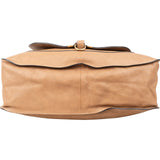 Chloé Grained Calfskin Marcie Large Hobo Saddle Handbag