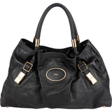 Chloé Black Leather Victoria Handbag