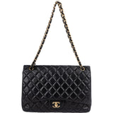 Chanel Quilted Lambskin Maxi Single Flap Crossbody Bag