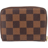 Louis Vuitton Monogram Damier Ebene Zippy Coin Purse Wallet N63070