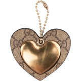 Gucci Monogram GG Supreme Heart Bag Charm