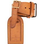 [🔄️B21 / F40] Louis Vuitton Vachetta Leather Luggage Tag - vintageandkickz