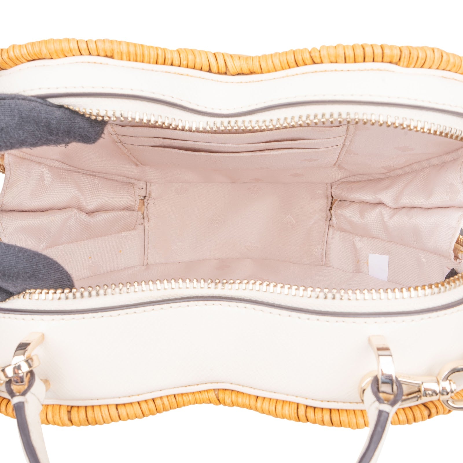 [🔄️B09 / F54] Kate Spade Wicker Heart Crossbody Handbag - vintageandkickz