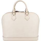 Louis Vuitton White Epi Leather Alma PM Handbag