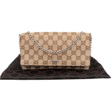 Gucci Monogram GG Canvas Small Pochette Accessoires Chain Crossbody Bag
