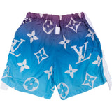 Louis Vuitton Monogram Ombre Gradient Nylon Board Swim Shorts (38)