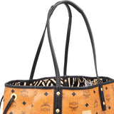 MCM Monogram Visetos Liz Shopper Tote Shoulder Bag