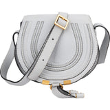 Chloé Grained Calfskin Marcie Small Saddle Crossbody Bag