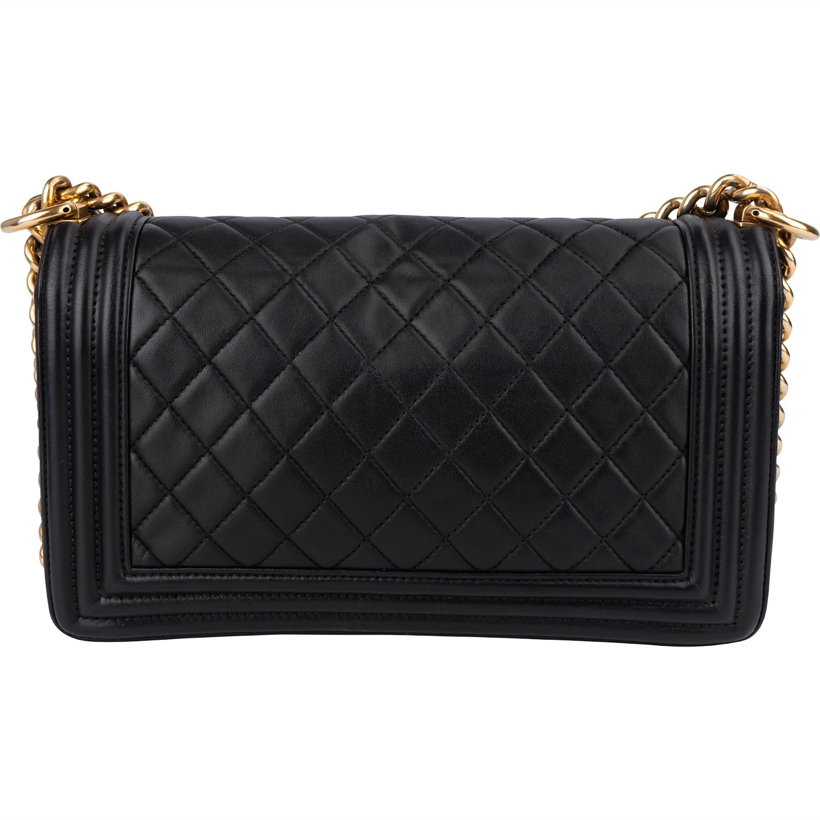 [🔄️B11 / F30] Chanel Quilted Lambskin Medium Boy Crossbody Bag - vintageandkickz