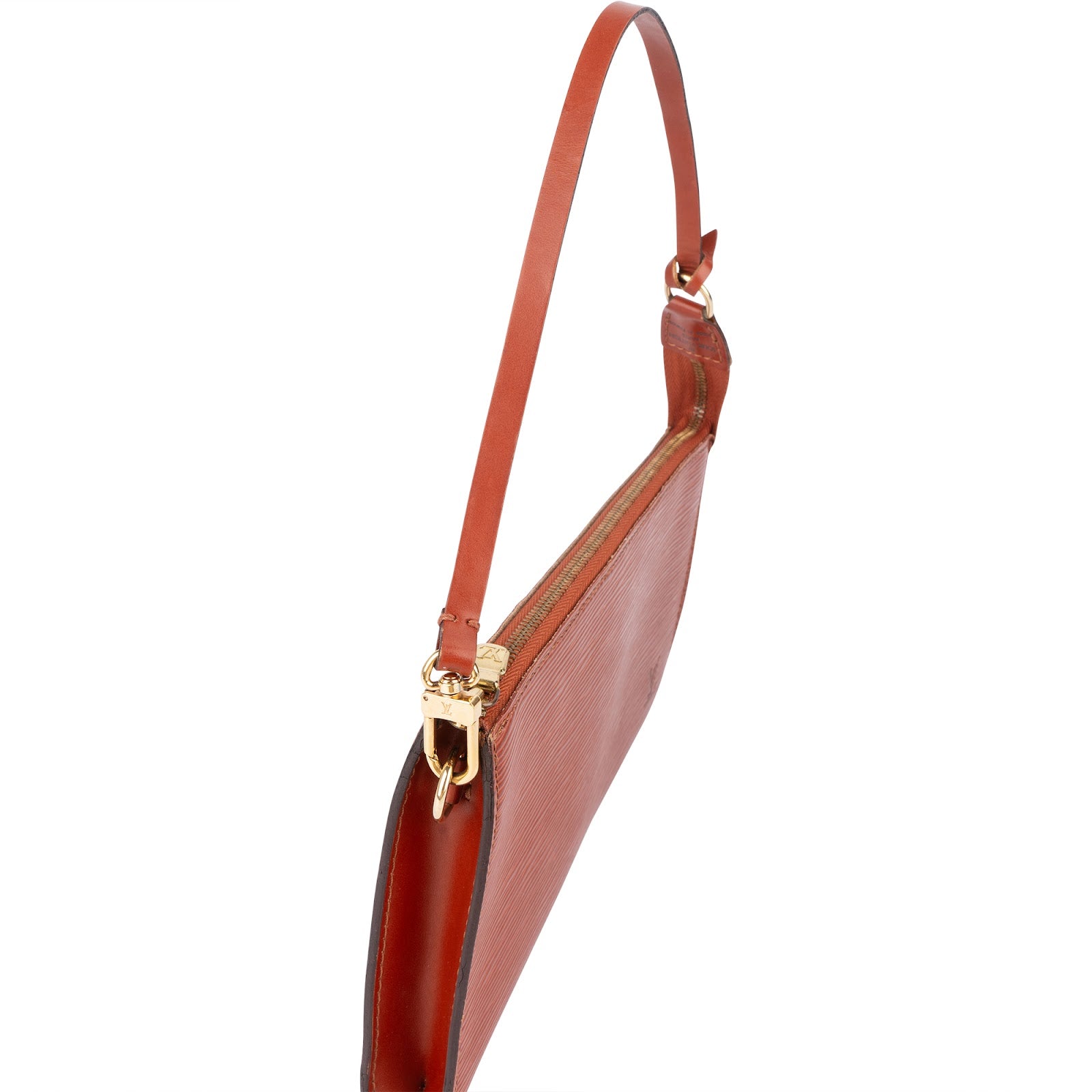 [🔄️B23 / F07] Louis Vuitton Orange Epi Leather Pochette Accessoires Handbag - vintageandkickz