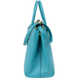 Prada Turquoise Saffiano Leather Galleria Handbag