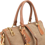 Prada Emblem Jacquard Bauletto Handbag