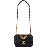 Chanel 19 Quilted Lambskin Medium Single Flap Crossbody Handbag