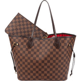 Louis Vuitton Monogram Damier Ebene Neverfull MM Shoulder Bag
