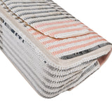Chanel Vertical Striped Sequin Single Flap Crossbody Bag