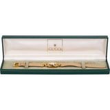 Gucci Gold Tone Leather 6300L Women Watch