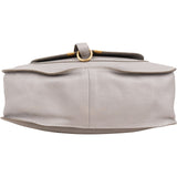 Chloé Grey Leather Marcie Small Double Carry Saddle Shoulder Bag