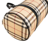 Burberry Nova-Check Monogram Barrel Handbag