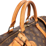 Louis Vuitton Monogram Canvas Keepall 55 Bandoulière Travel Bag