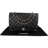 Chanel Quilted Lambskin Maxi Single Flap Crossbody Bag