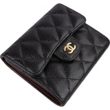 Chanel Quilted Caviar Leather Classic Small Flap Wallet